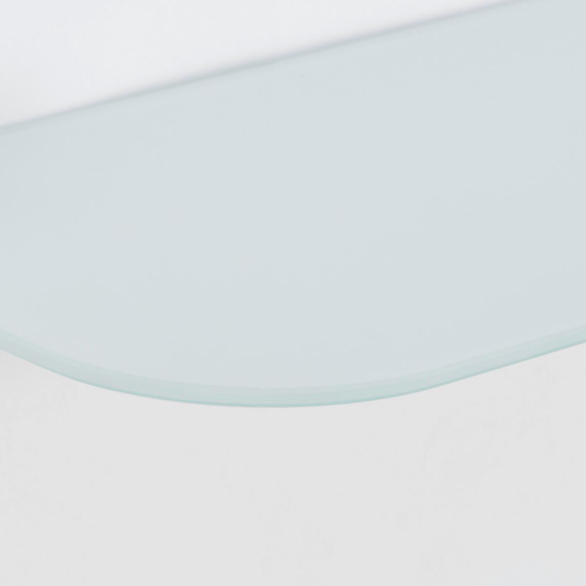 Glasablage Gerundet in Weiss - Weiss, Glas (60/0,4/15cm) - Mömax