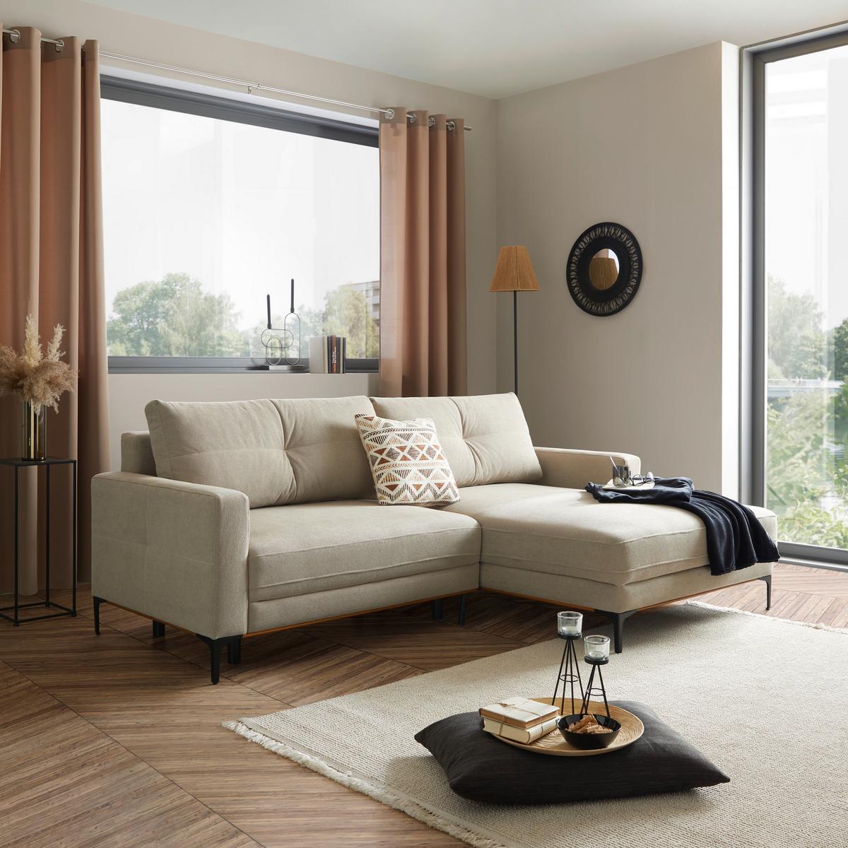 Coltar BERGAMO - bej, Modern, textil (238/162cm) - Mömax