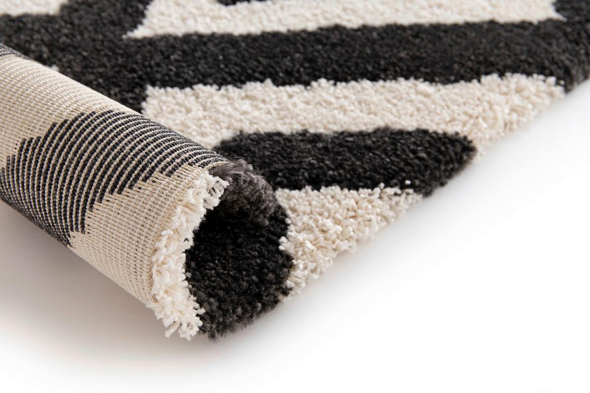 Covor țesut Timon 1 - crem/negru, Modern, textil (80/150cm) - Modern Living
