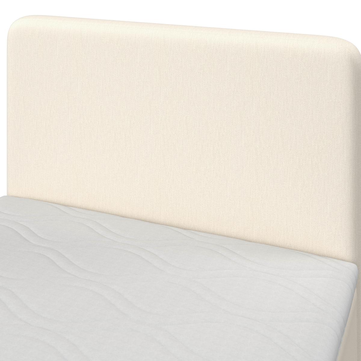 Box Ágy Krém Vida - elefántcsont, Modern, textil/fa (90/200cm) - Bessagi Home