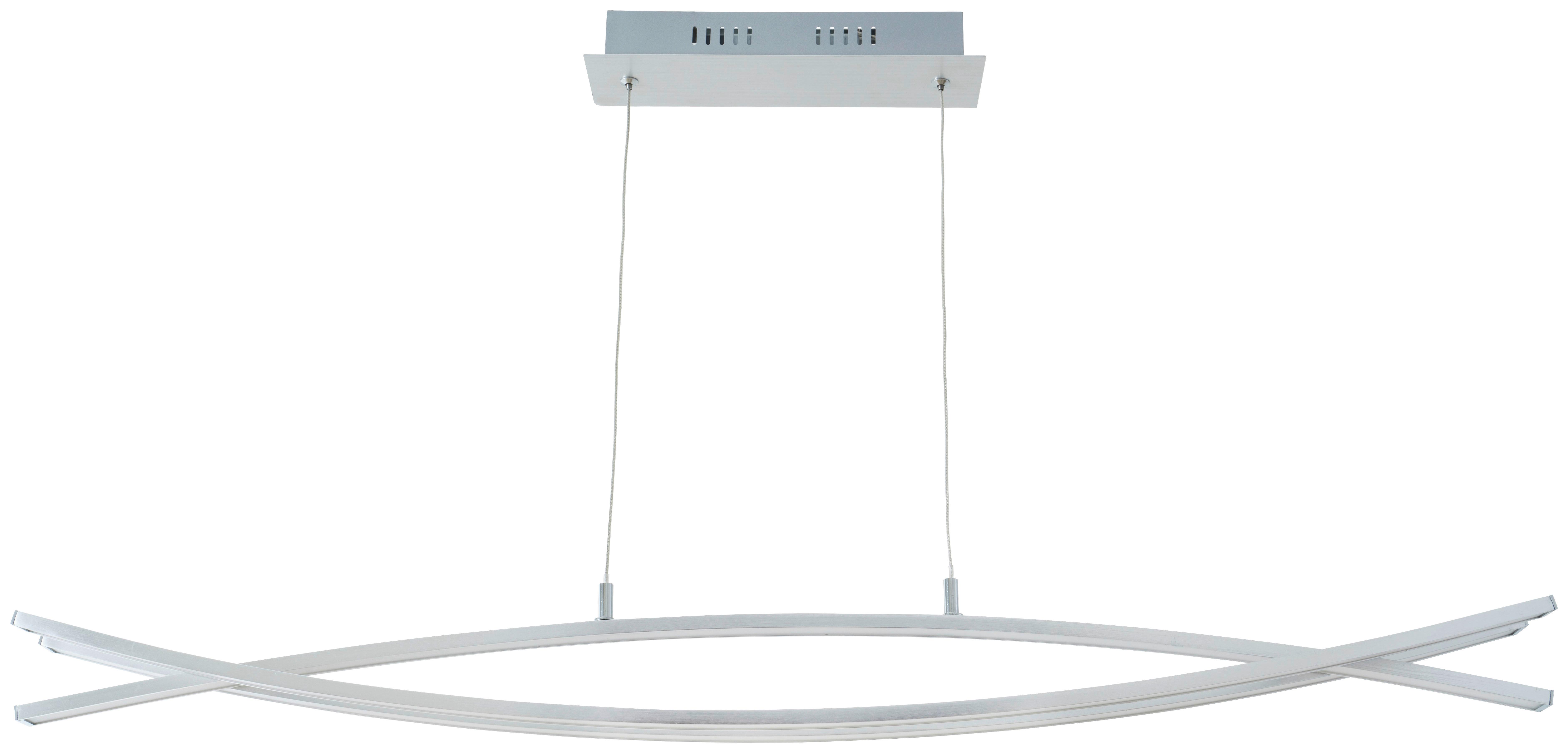 Lustră LED Tillo - alb, Konventionell, plastic/metal (100/8/120cm) - Mömax