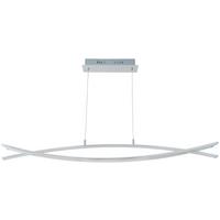 Lustră LED Tillo - alb, Konventionell, plastic/metal (100/8/120cm) - Mömax