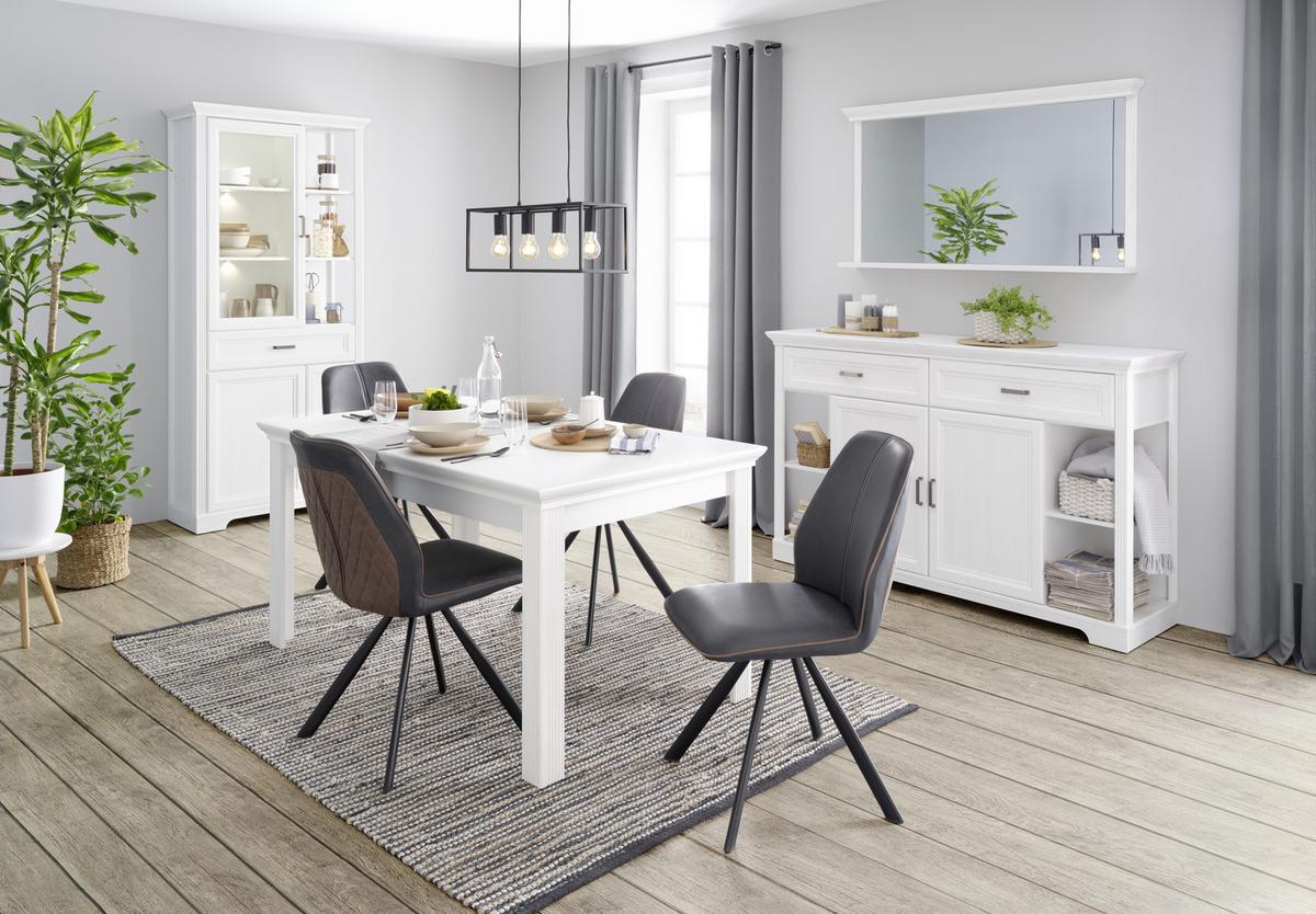 Stensko Ogledalo Marilou, Barva Pinije, 142 X 74 Cm - barve pinije, Romantika, leseni material (142/74/16cm) - Zandiara