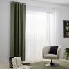 ÖSENVORHANG VELOURS - Grün, KONVENTIONELL, Textil (140/245cm) - Mömax