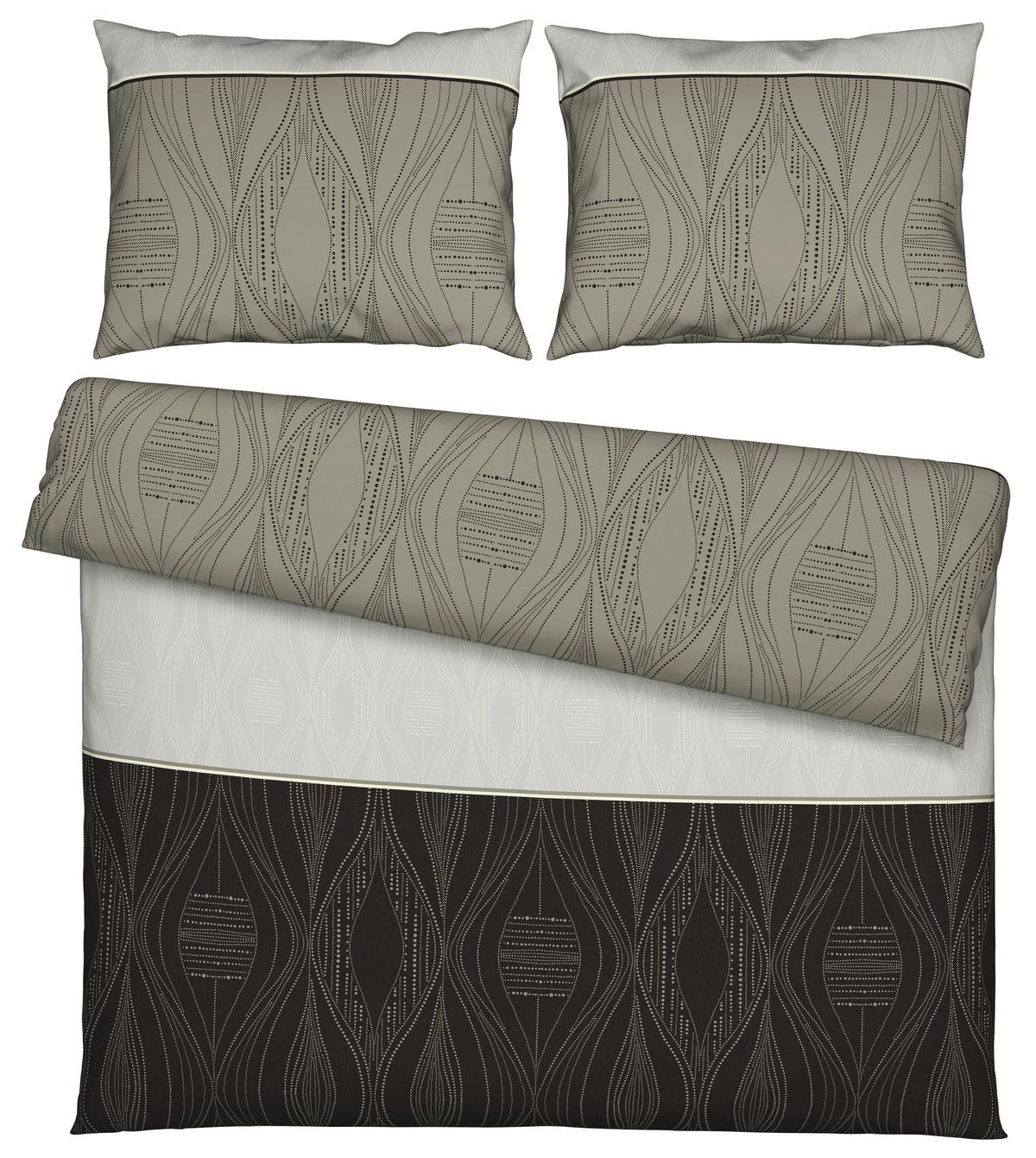 Bettwäsche Erik XXL Grau ca. 200x220cm - Grau, KONVENTIONELL, Textil (200/220cm) - Modern Living