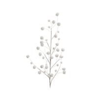 Crenguță decorativă Mala - alb, Basics, plastic (2/55/10cm)