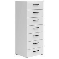 Kommode Multistauraum Weiss - Weiss/Anthrazit, Modern, Holzwerkstoff/Kunststoff (45/115/40cm) - Premium Living