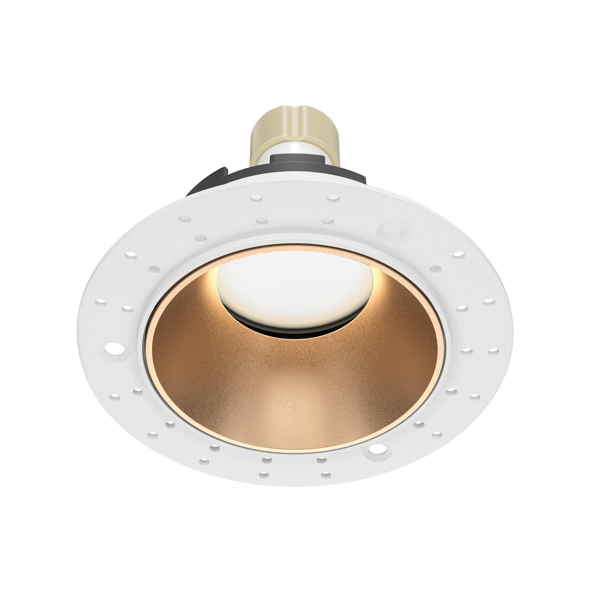 DECKENLEUCHTE SHARE - Weiss/Goldfarben, Trend, Metall (10.2/10,2/3,7cm) - MAYTONI