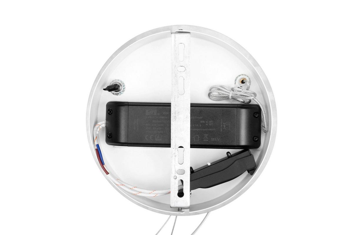 LAMPA WISZĄCA LED BALTIMORE *SBN* - kolor srebrny, Design, tworzywo sztuczne/metal (84,5/150cm) - Novel