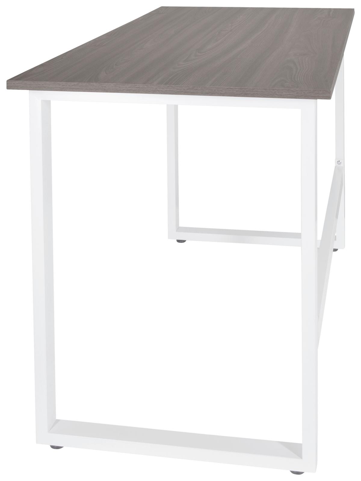 Pisalna Miza Workspace Light I, Siva, Bela - siva/bela, Basics, kovina/leseni material (120/60/76cm) - MID.YOU