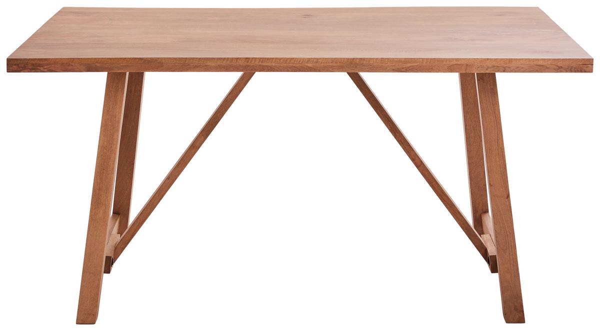 Rustikalna Jedilna Miza Rosa -Trend-, Masiven Mangov Les - svetlo rjava, Trend, les (160/90/76cm) - Livetastic