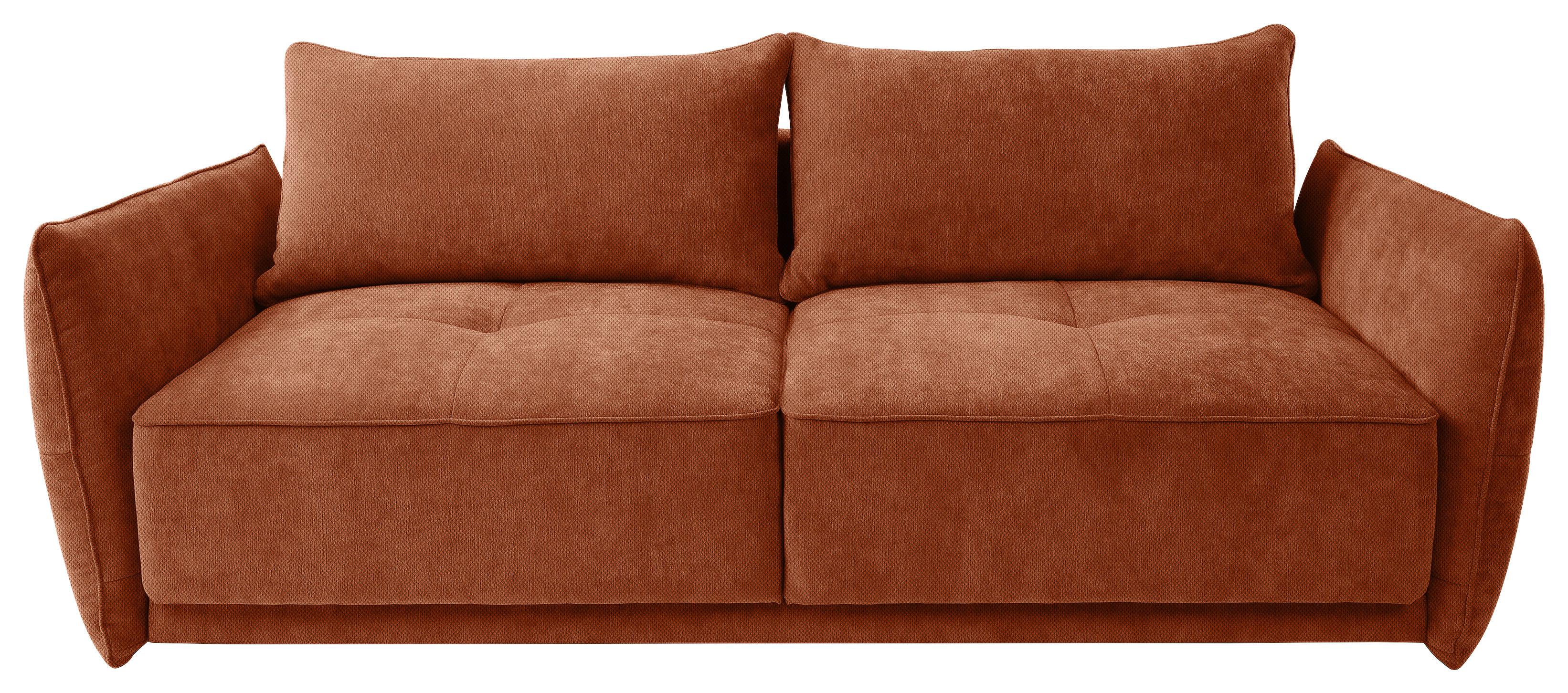 Canapea extensibila LETO - ruginiu, Modern, textil (233/76-91/104cm) - Premium Living