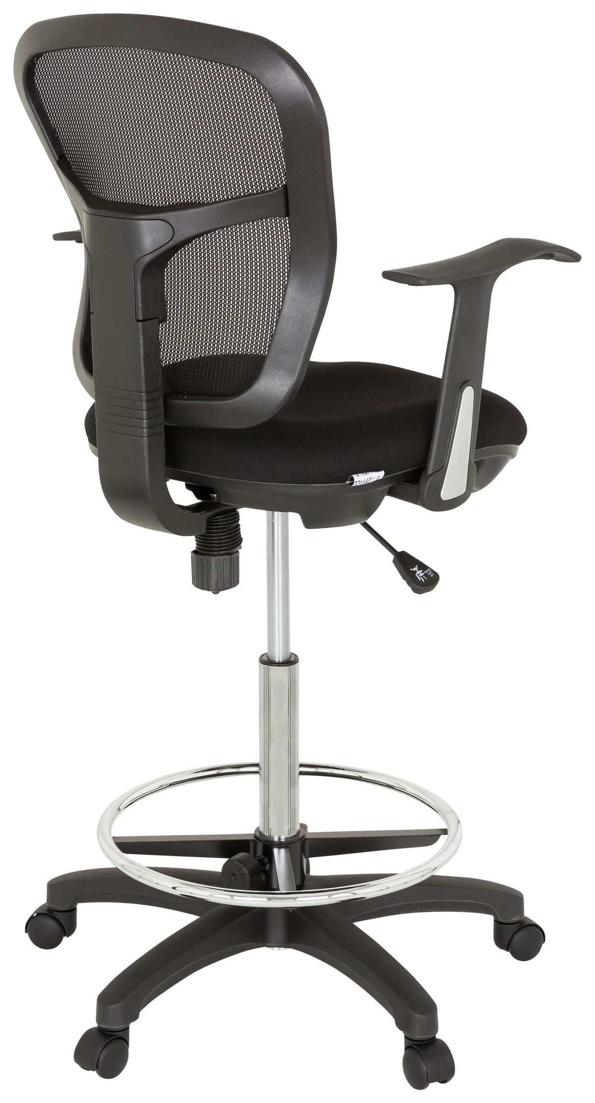 Vrtljivi Stol Top Work 108, Črna - črna, Basics, umetna masa/tekstil (62/115/55cm) - MID.YOU