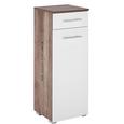 Spodnja Omarica Santino - aluminij/bela, Moderno, umetna masa/leseni material (32,5/89/31,5cm) - Mömax modern living