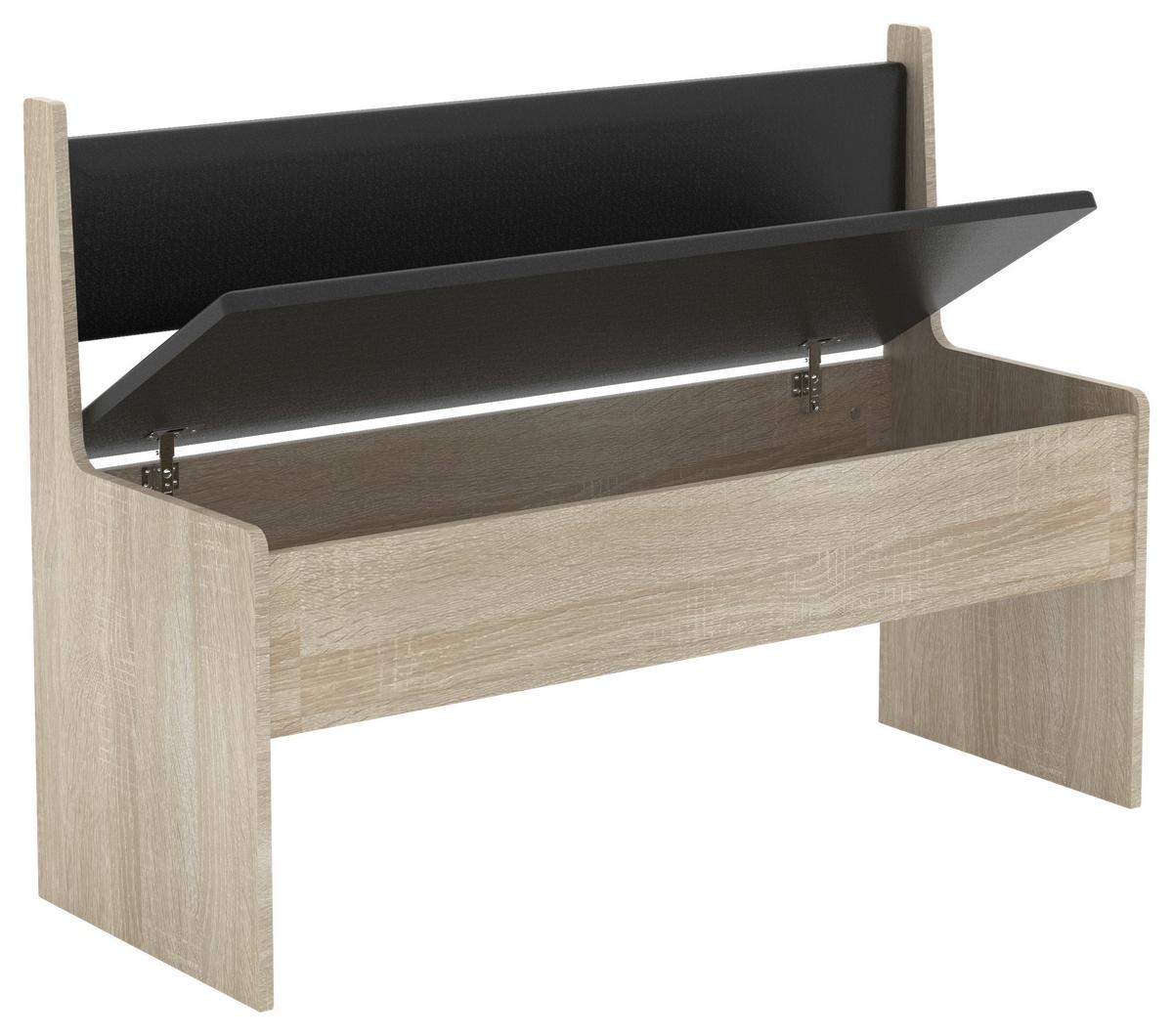 Klop Esal, Hrast Sonoma - bela/hrast sonoma, Moderno, leseni material (110/80/42cm) - MID.YOU
