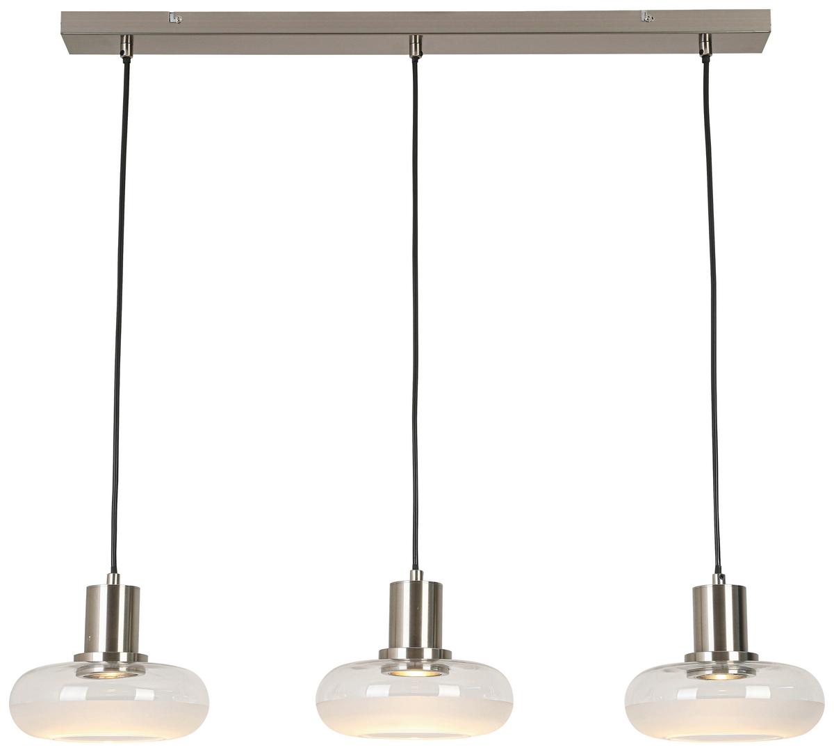 LAMPA WISZĄCA KATHARINA - biały/przezroczysty, Trend, tworzywo sztuczne/metal (85/20/120cm) - Novel