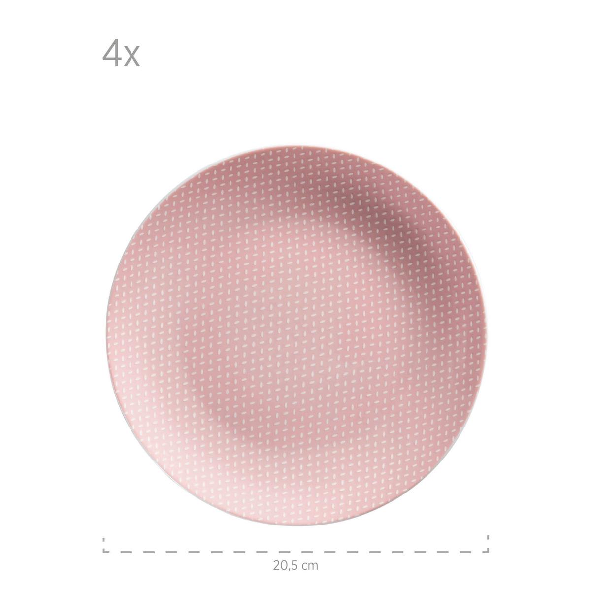 SET DE VAISSELLE KOMBISERVICE, 934066 - Hellrosa, Basics, Keramik - Mäser