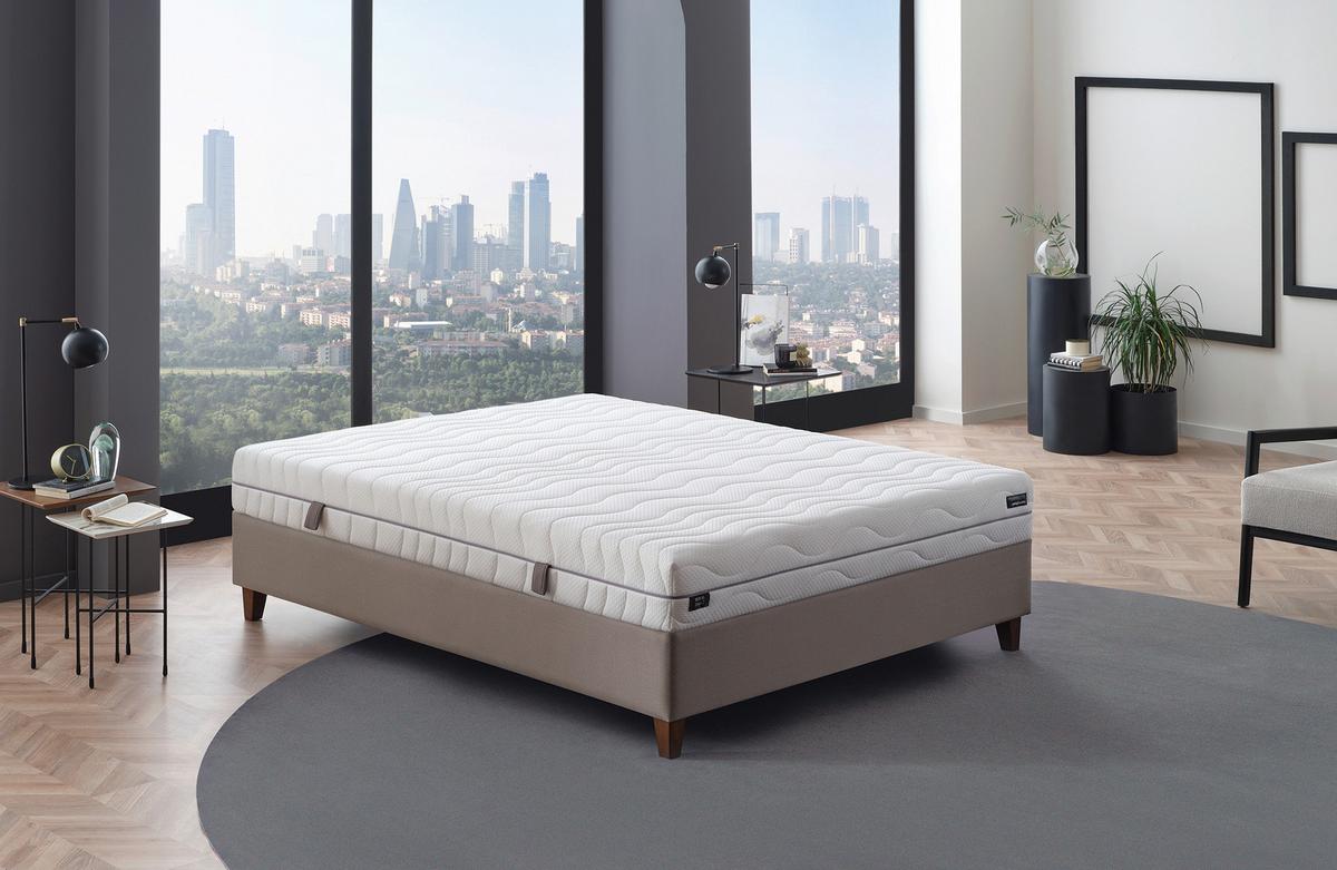 Wendematratze Royal Duo 7 ca. 100x200 cm Weiß - Weiß, Basics, Textil (100/200cm) - Yatas