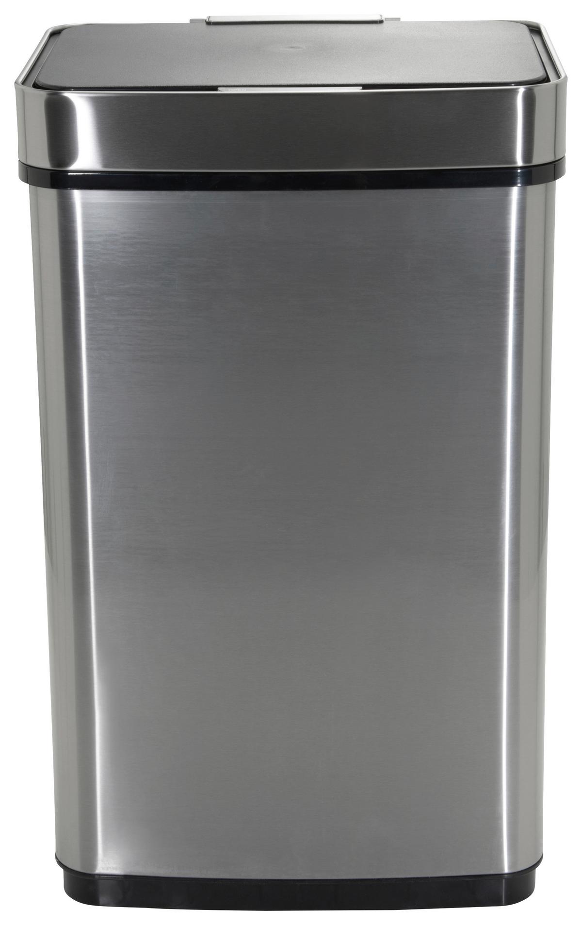 Koš Za Smeti Clean Iv, 60 L, Srebrna, S Senzorjem - srebrne barve, Moderno, kovina (42/69/31cm) - MID.YOU