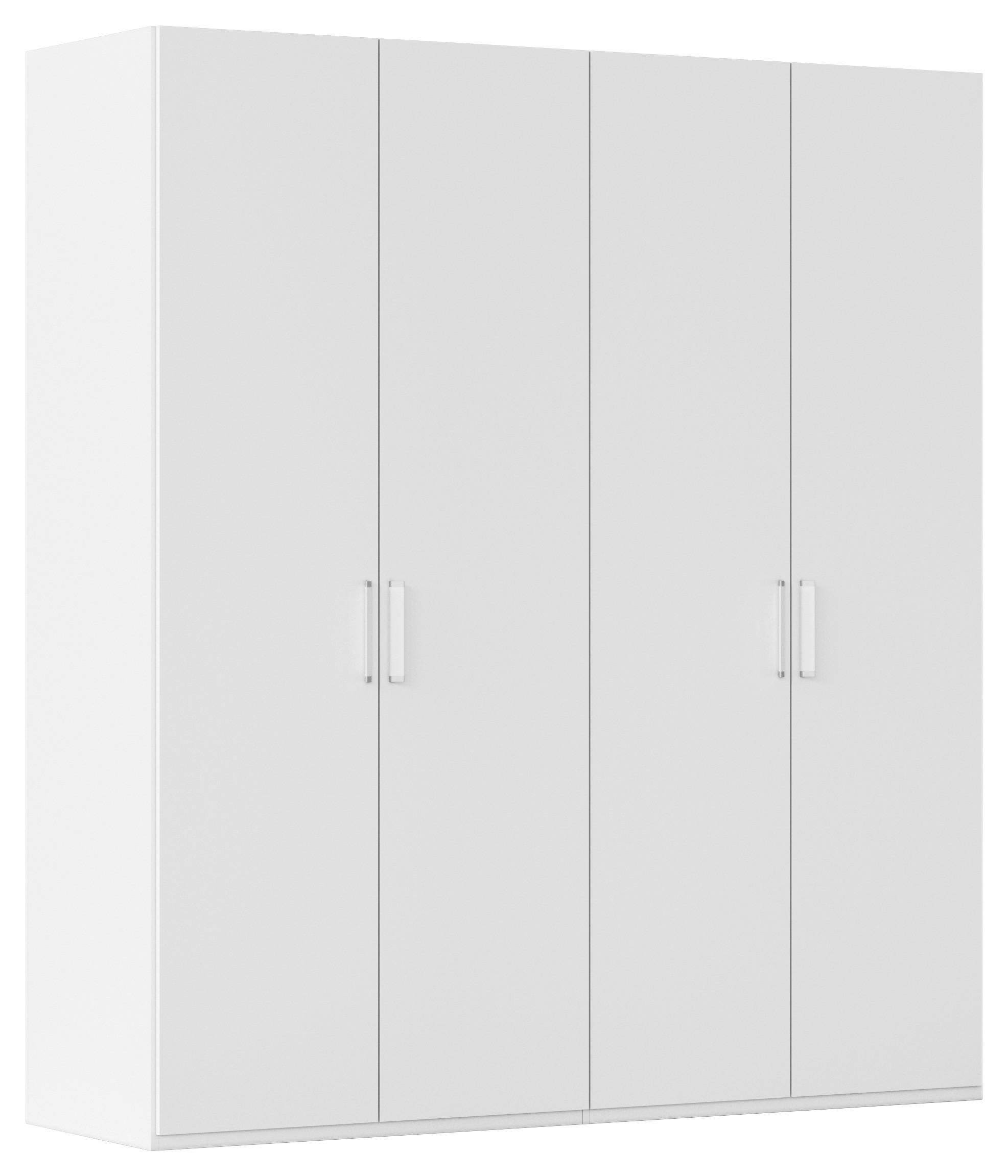 Omara S Klasičnimi Vrati Evelyn, Bela - bela, Design, umetna masa/leseni material (201/223/60cm) - Novel