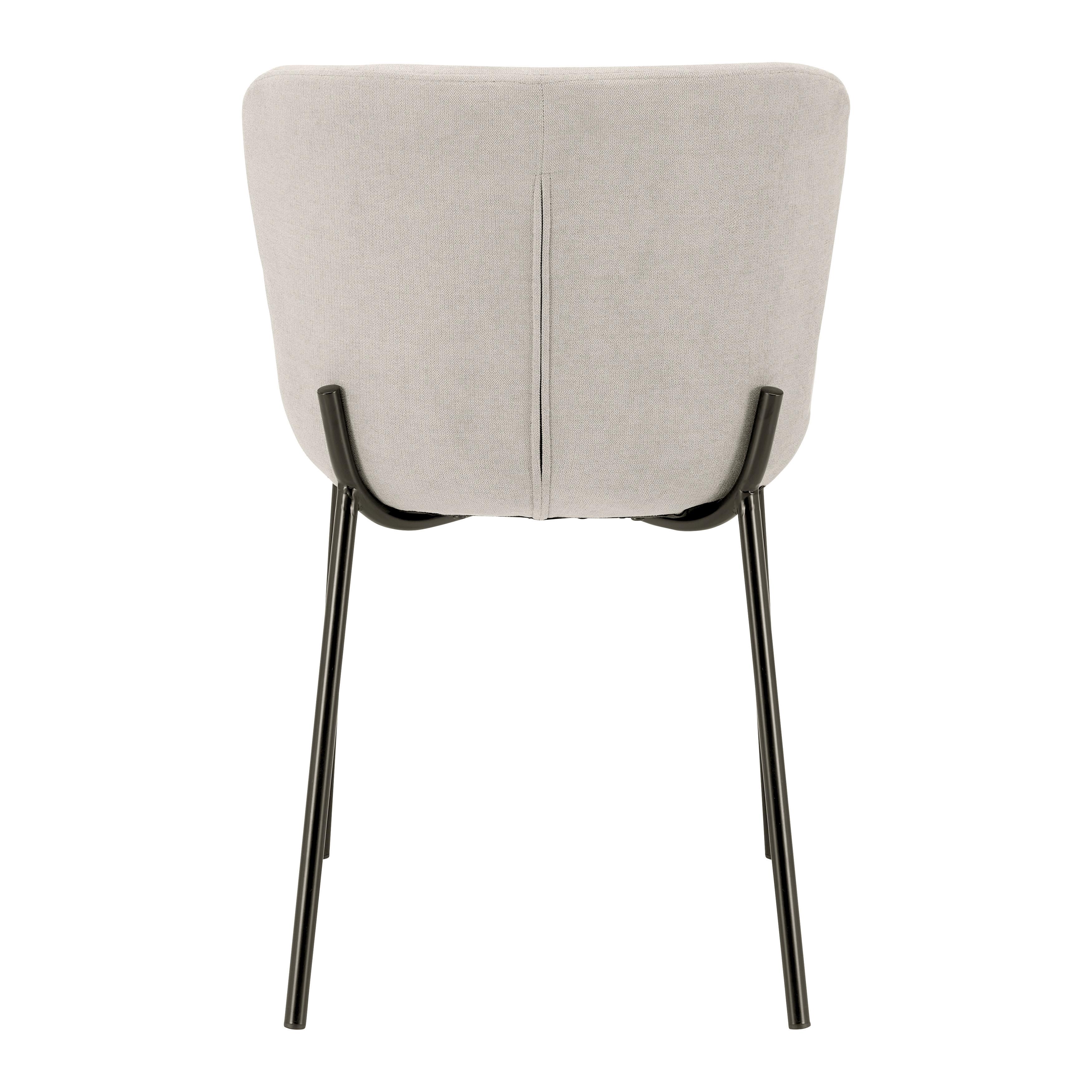 STOL NOEMIE - beige/svart, Modern, metall/trä (46/79/56cm) - Bessagi Home