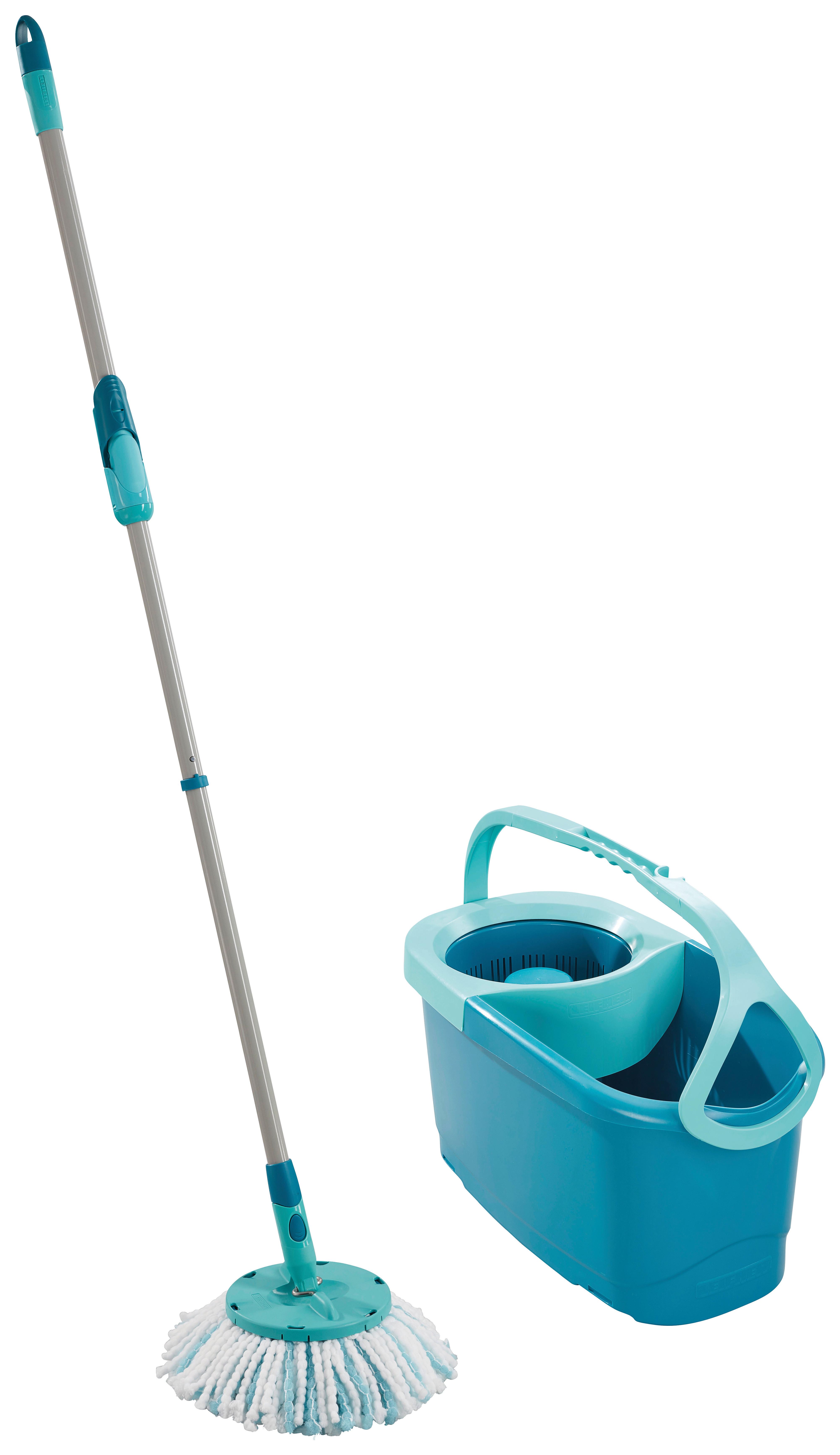 Felmosószett Leifheit Clean Twist Disc Mop - fehér, textil/fém (26/46/26cm) - Leifheit