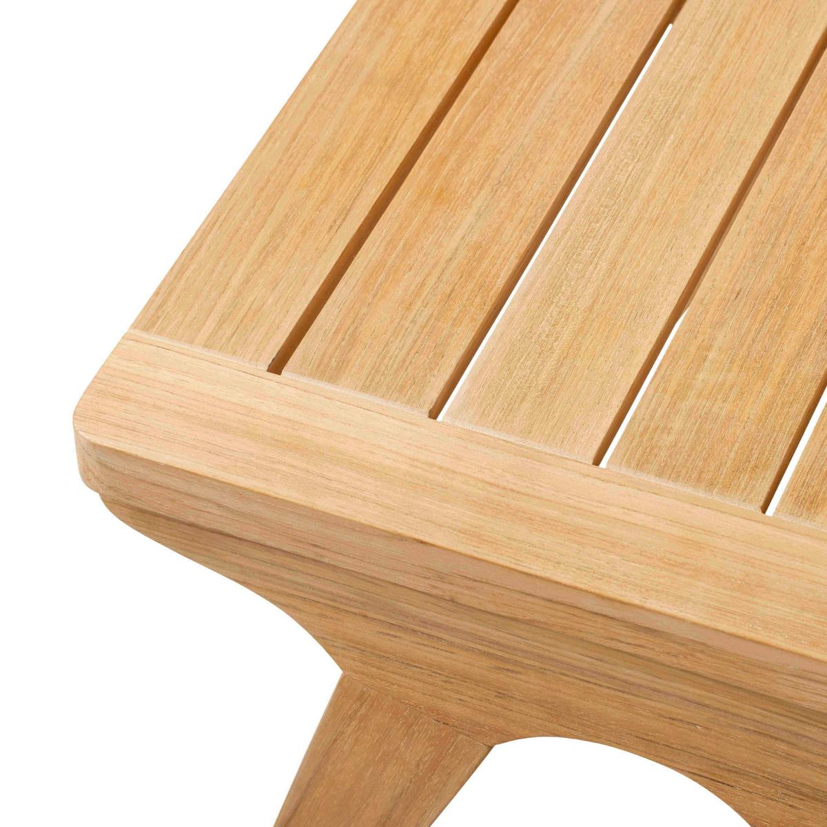 Loungetisch Eya T - Naturfarben/Teakfarben, Natur, Holz (45/45/42cm) - Gardenson