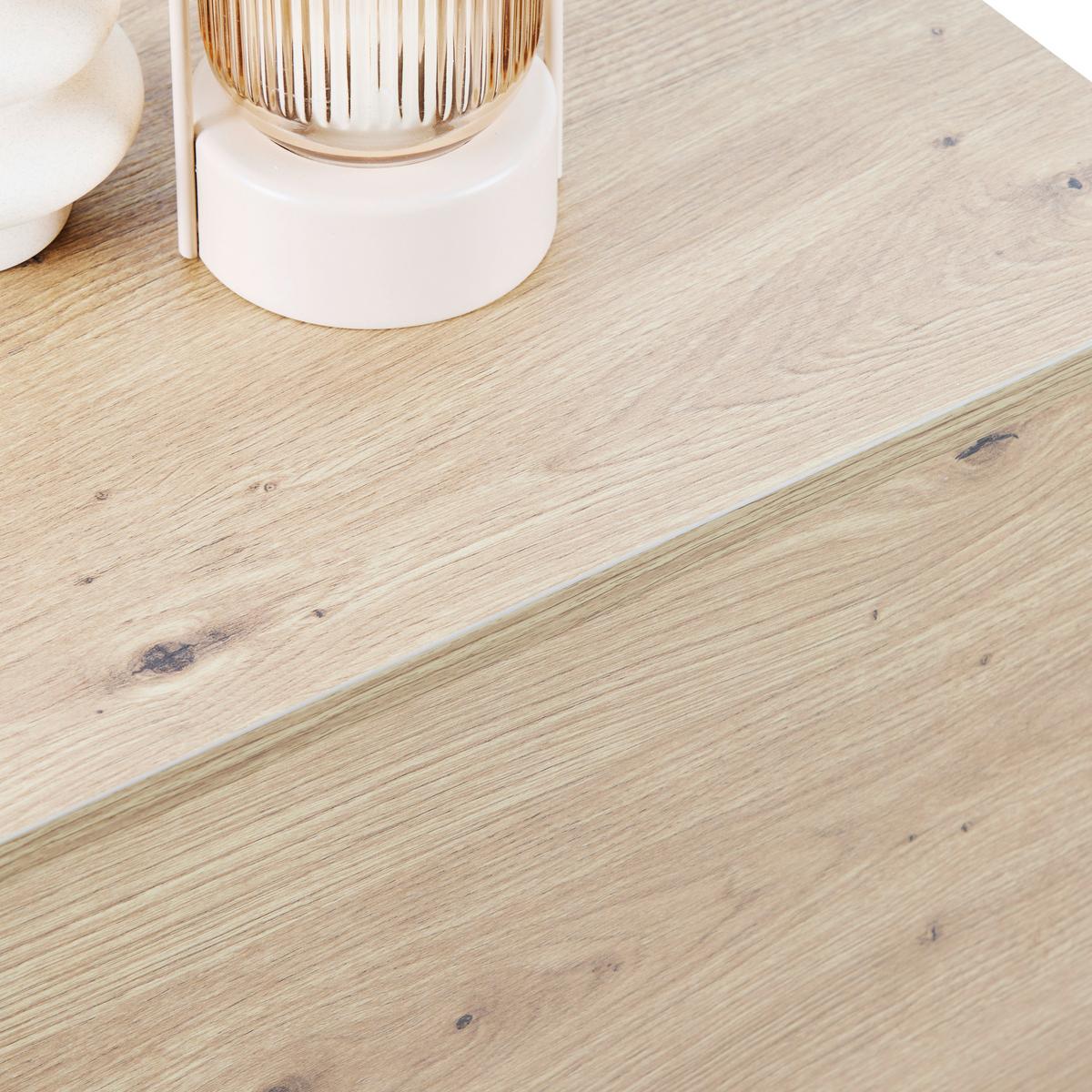 Phonotisch Move Eiche Artisan/Schwarz - Schwarz/Eiche Artisan, MODERN, Holzwerkstoff/Metall (80/46/35cm) - Based