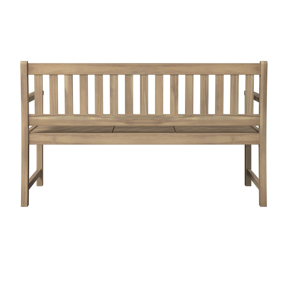 Gartenbank Denis Akaziefarben ca. 156x90x60cm - Akaziefarben, Natur, Holz (156/90/60cm) - Mömax