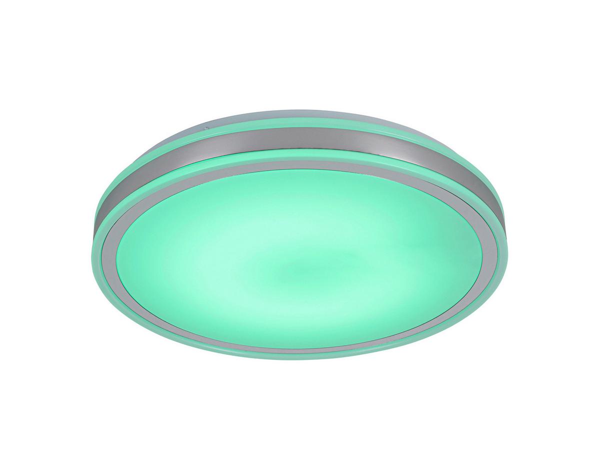 Stropna Led-svetilka Farbi - barve kroma/bela, Moderno, kovina/umetna masa (38/38/6cm) - Mömax