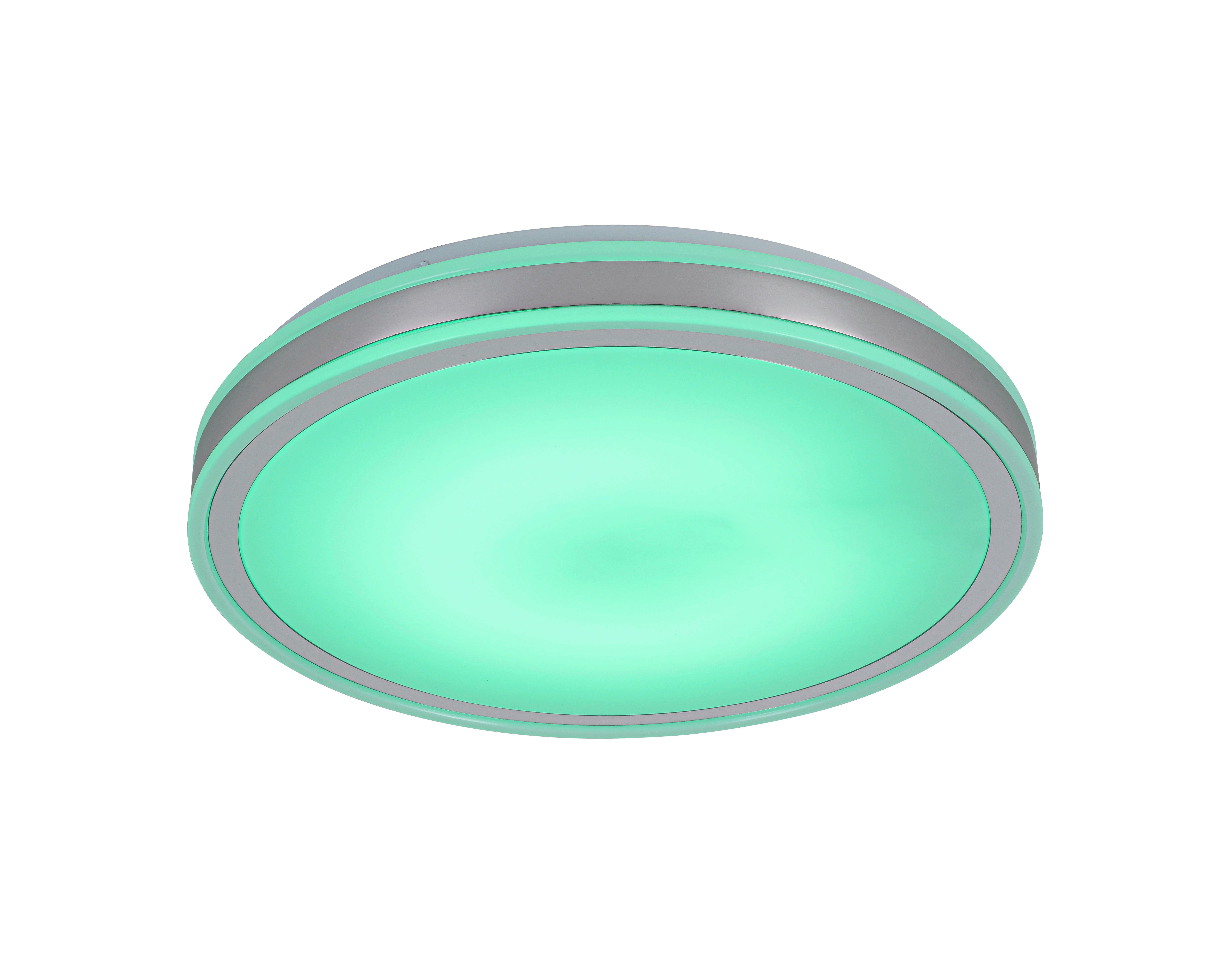 LED-TAKLAMPA FARBI - vit/kromfärg, Modern, metall/plast (38/6cm) - Mömax