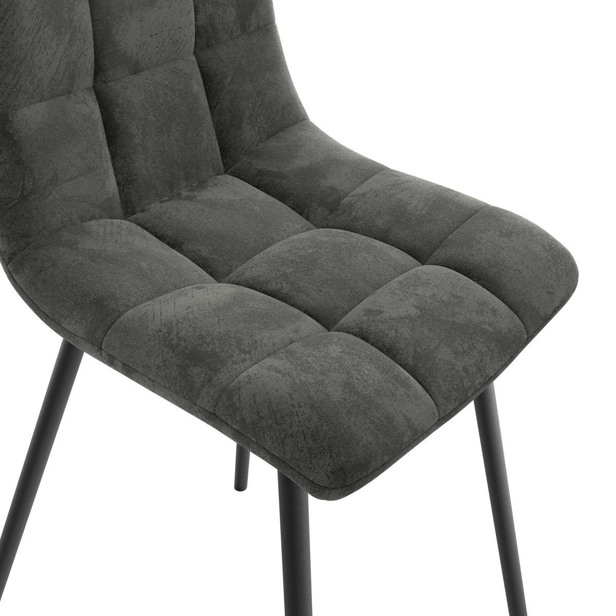 Stolica Lech - siva/crna, Konvencionalno, drvo/metal (45/88/55cm)