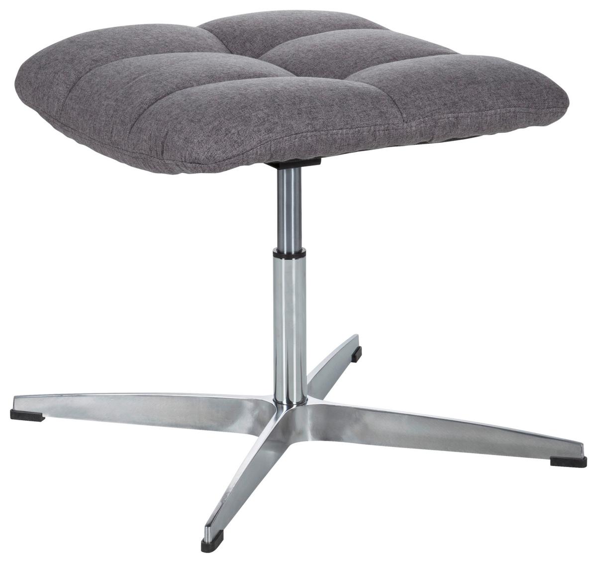 Pisarniški Stolček Saranto, Siva - srebrne barve/siva, Moderno, kovina/tekstil (47/49/47cm) - MID.YOU