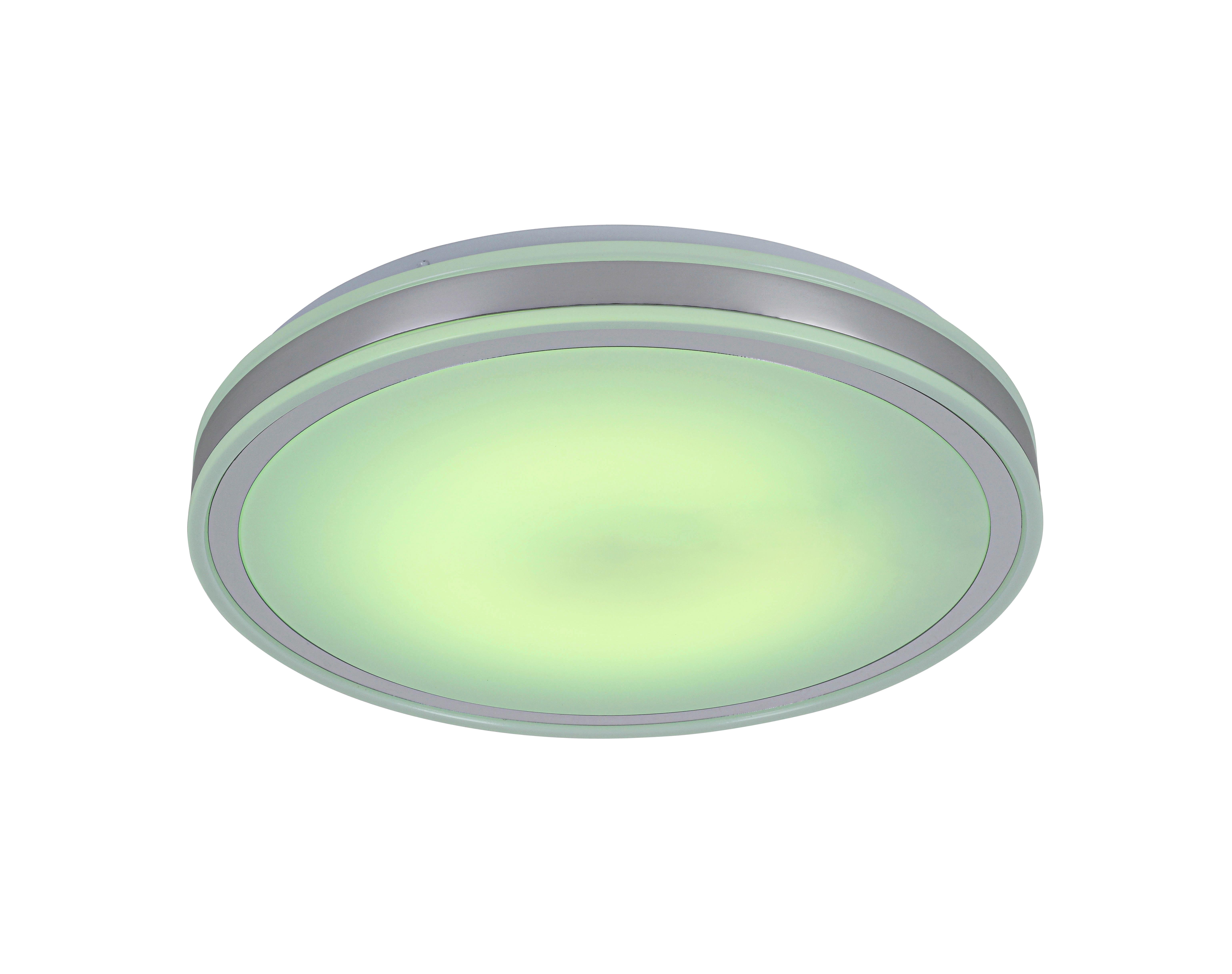 LED-TAKLAMPA FARBI - vit/kromfärg, Modern, metall/plast (38/6cm) - Mömax