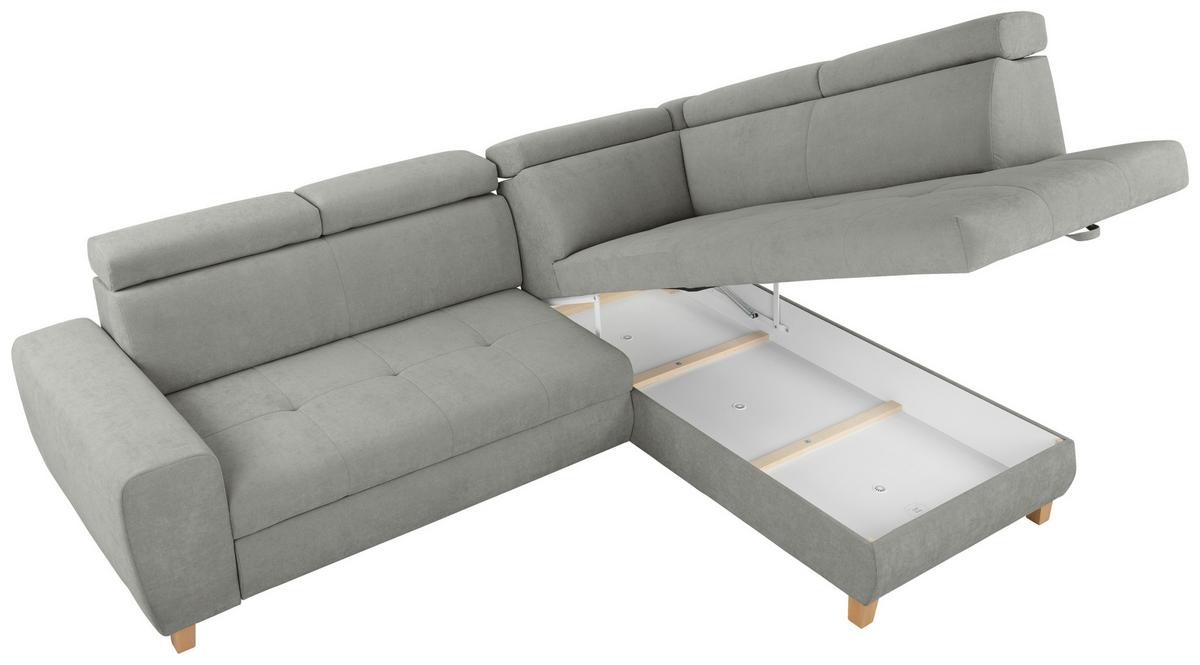 Coltar LUGO - gri, Modern, plastic/lemn (266/98/205cm) - Mömax