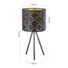 BORDSLAMPA EVELYN - svart, Lifestyle, metall (17/35cm) - Mömax
