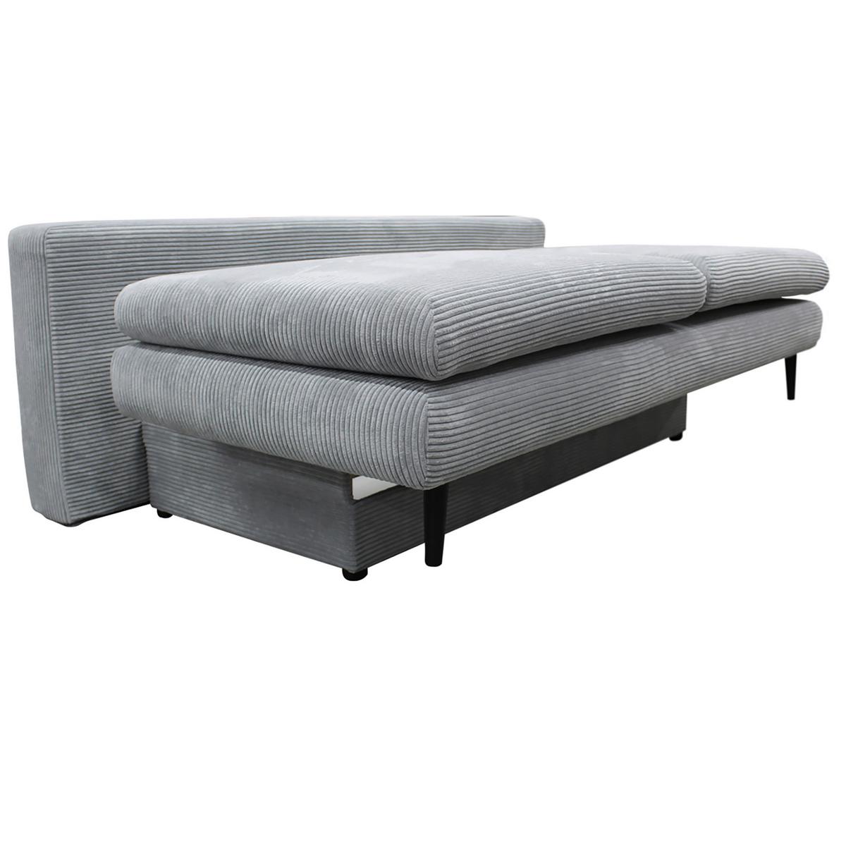 Canapea extensibila FIORE - gri deschis, Design, textil (202/85/99cm) - Modern Living