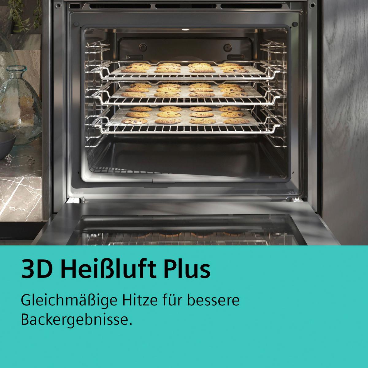 Herdset EQPOWER01K in Schwarz/Edelstahlfarben - Basics (60cm) - Siemens