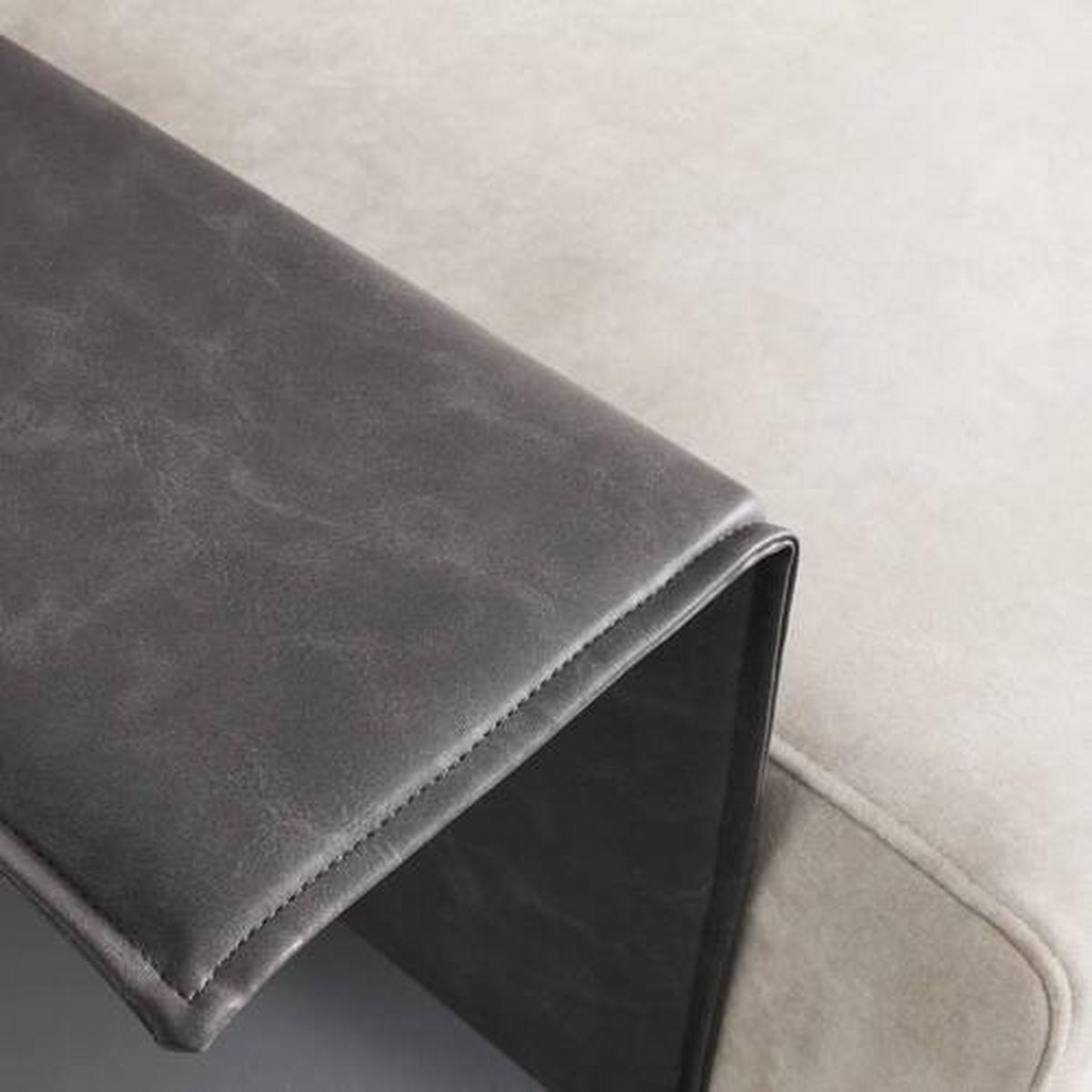 Sarokkanapé Donna - bézs/szürke, Modern, textil/fa (345/68/176cm) - Bessagi Home