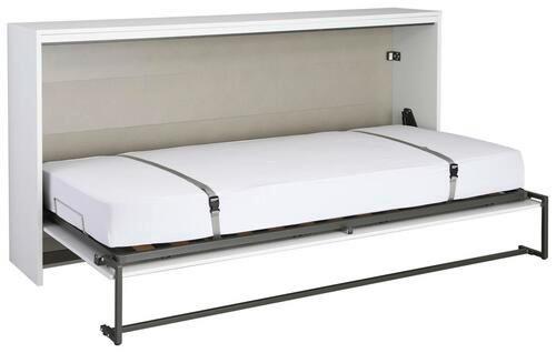 Klappbett Albero ca. 90x200 cm Grau/Weiß - Dunkelgrau/Alufarben, Design, Holz/Holzwerkstoff (90/200cm) - Rauch Möbel