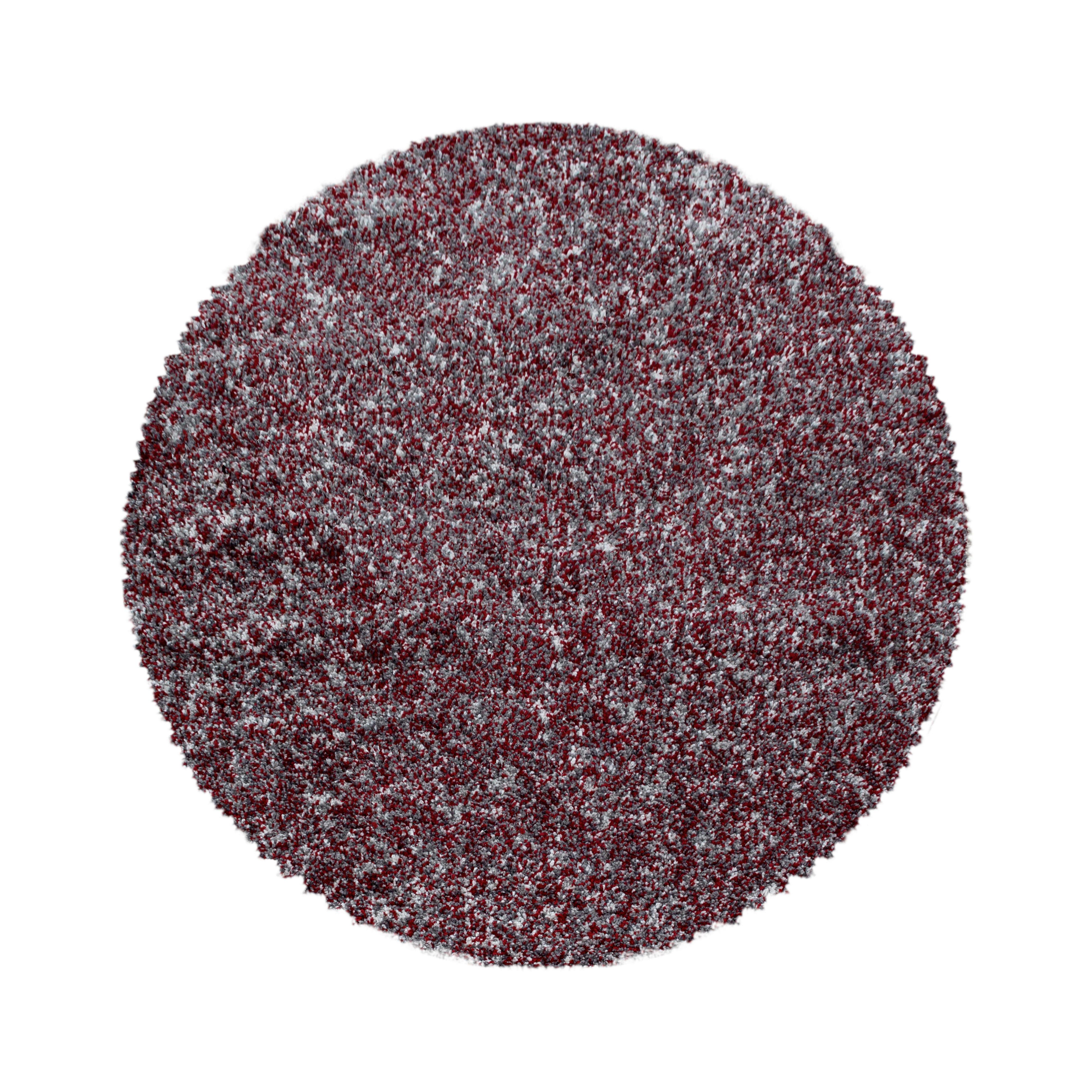 Hochflorteppich Enjoy Rot ca. 80cm - Rot, KONVENTIONELL, Textil (80/80cm) - Novel