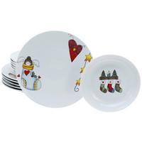 Jedilni Servis Luna Christmas, 12-Delni - Basics, keramika - Creatable