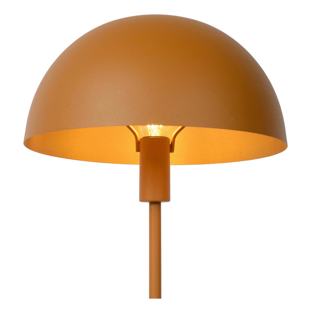 LAMPA STOŁOWA 45596/01/44 SIEMON - kolor mosiężny/curry, Design, metal (25/40cm) - Lucide