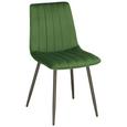 Stol Lisa - zelena/antracit, Trendi, kovina/tekstil (45/88/56cm) - Modern Living Stol Lisa - zelena/antracit, Trendi, kovina/tekstil (45/88/56cm) - Modern Living