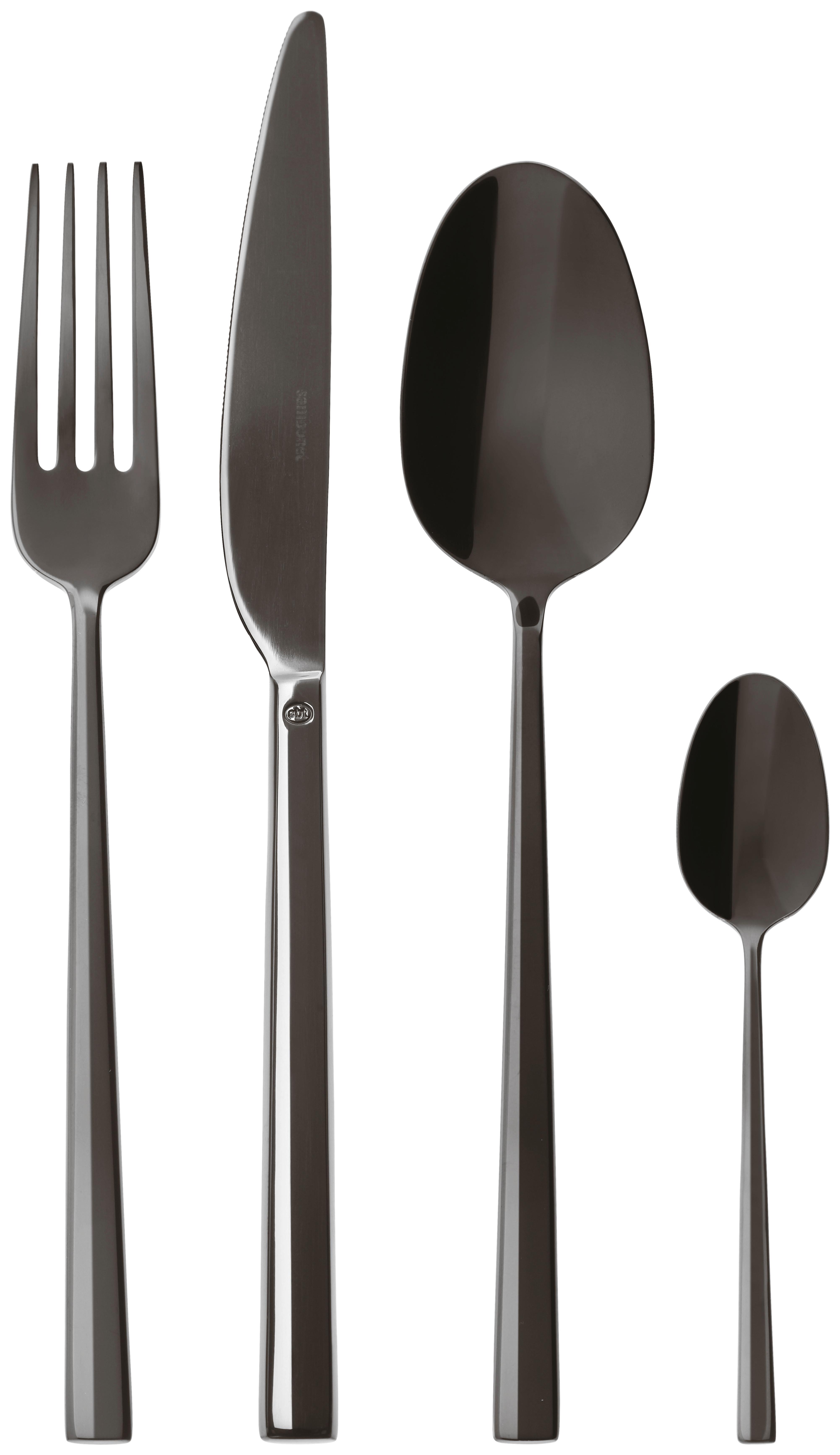 ZESTAW SZTUĆCÓW ROSENTHAL ROCK - czarny, Basics, metal - Sambonet