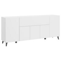 Komoda Phuket 180 - bijela/crna, Design, drvni materijal/plastika (180/76/37,5cm) - P & B
