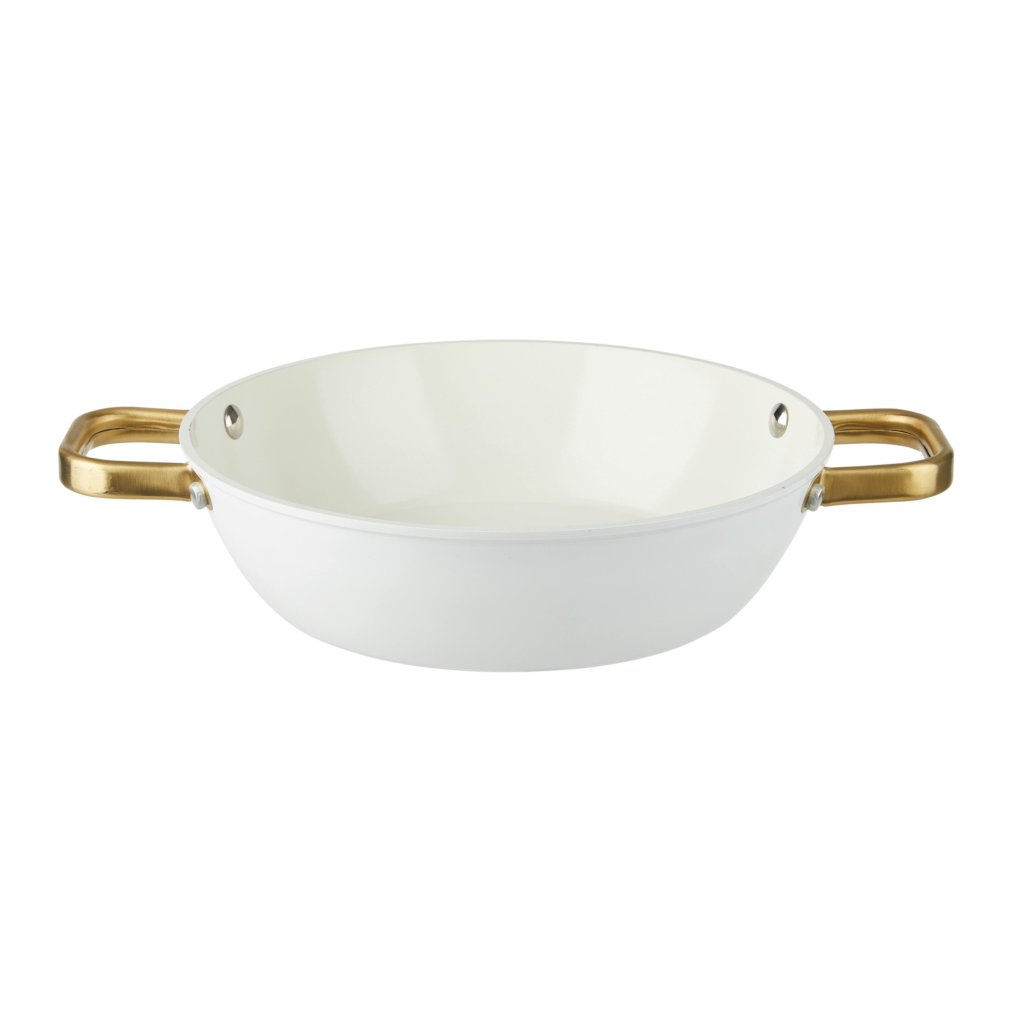 GRYT- OCH KASTRULLSET ELEGANCE - klar/vit, Klassisk, metall/glas - Mömax