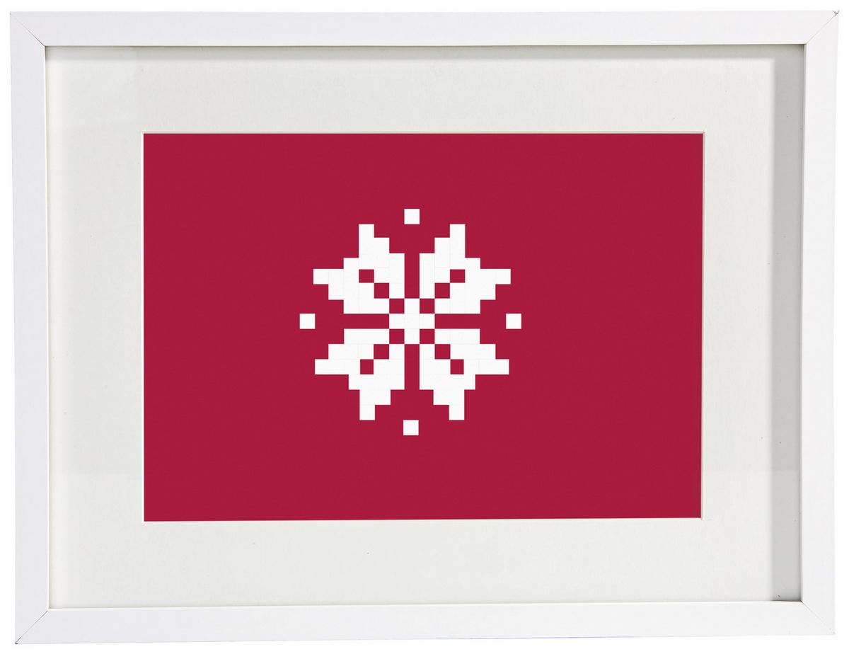 Bilderrahmen Gitta in Weiß ca. 30x40cm - Weiß, MODERN, Glas/Holzwerkstoff (30/40cm) - Modern Living