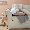 Zierkissen Louise Weiß/taupe 45x45cm - Taupe/Weiß, ROMANTIK / LANDHAUS, Textil (45/45cm) - Mömax modern living