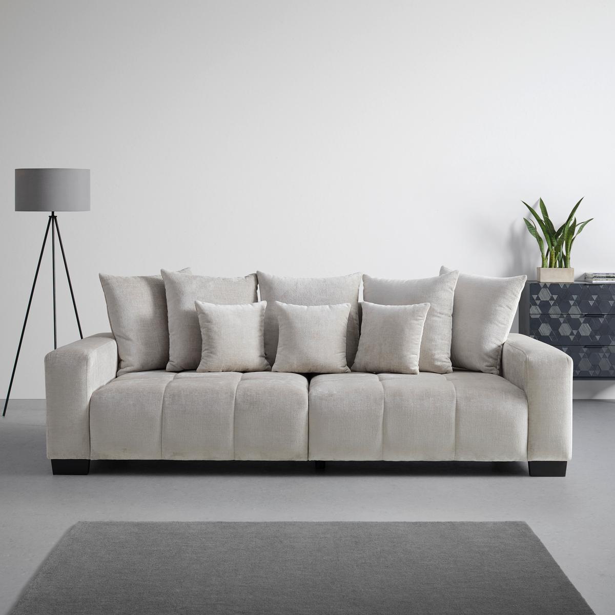 Mega Sofa Matteo - bež/crna, Moderno, drvo (246/93/124cm) - Mömax
